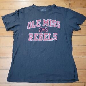 UnderArmor Mississippi Ole Miss Rebels Navy T-Shirt Size L